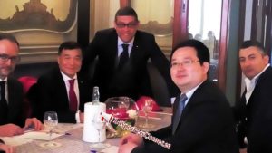 Corrado Sorbo con Yuhua Zhu e Wu Bin